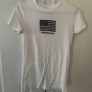 Aeropostal white classic crew